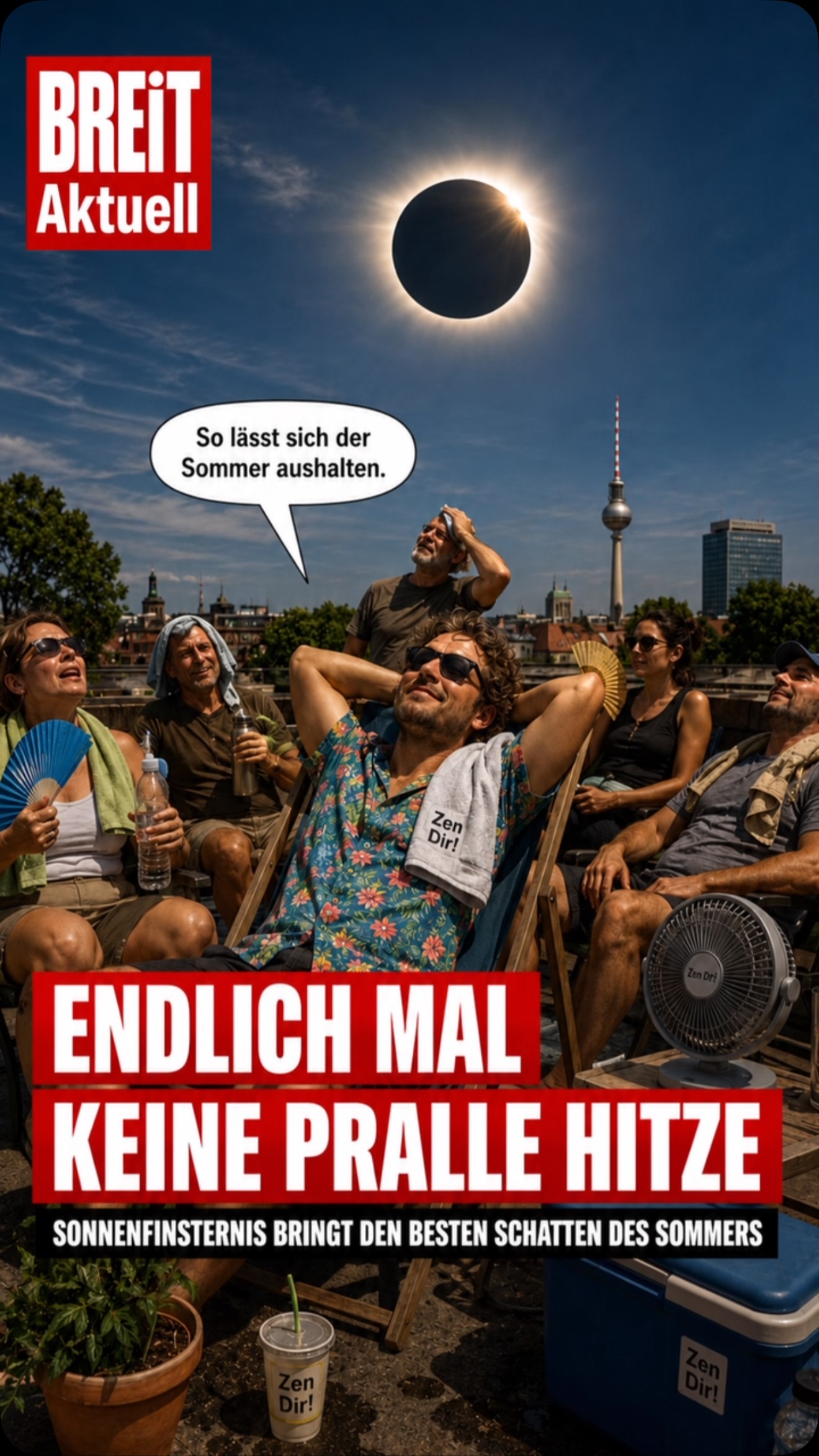 Habt ihr die Sonnenfinsternis genießen können?🥦🌝