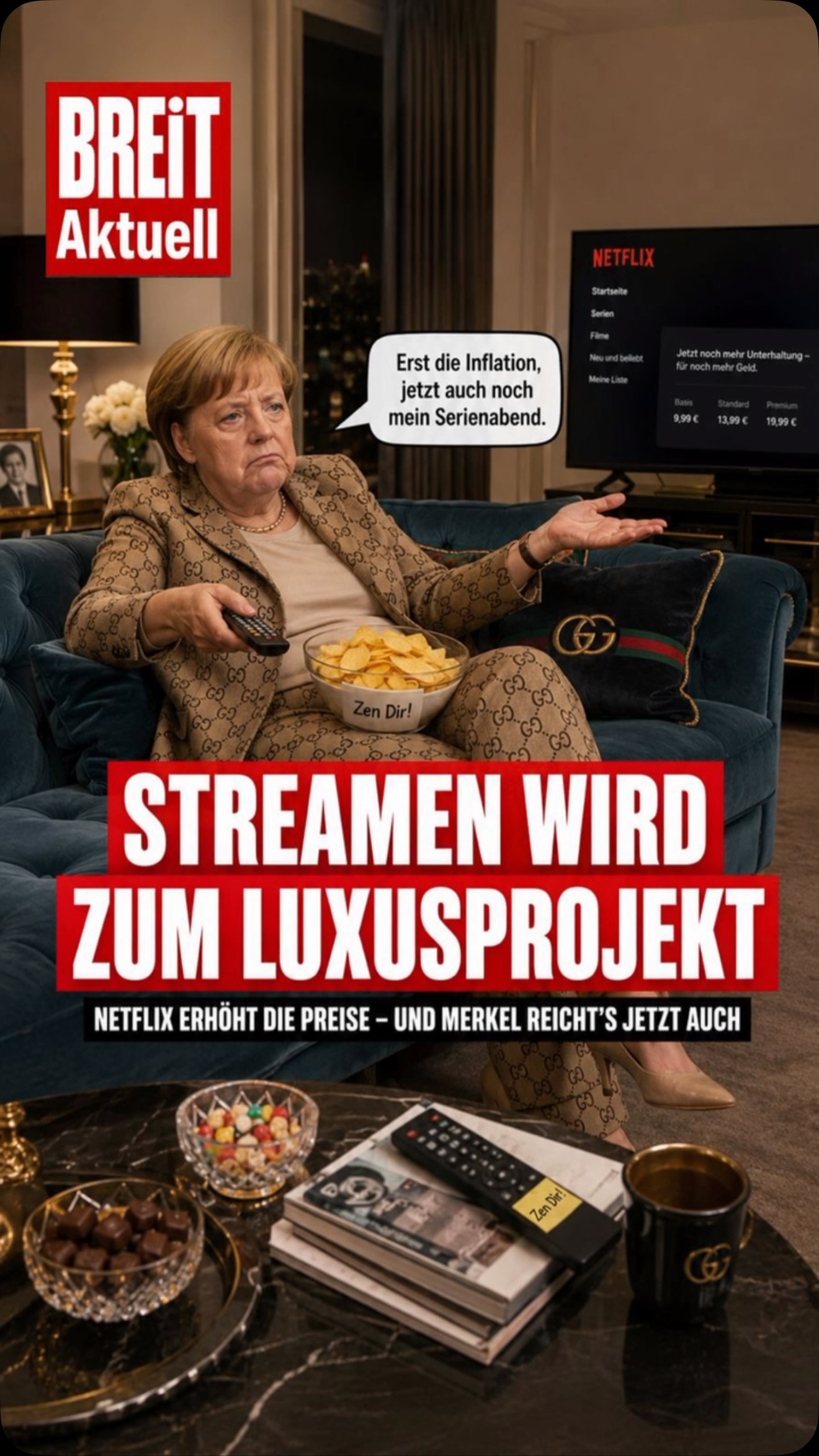 Streaming wird teurer und selbst Merkel hat langsam genug.