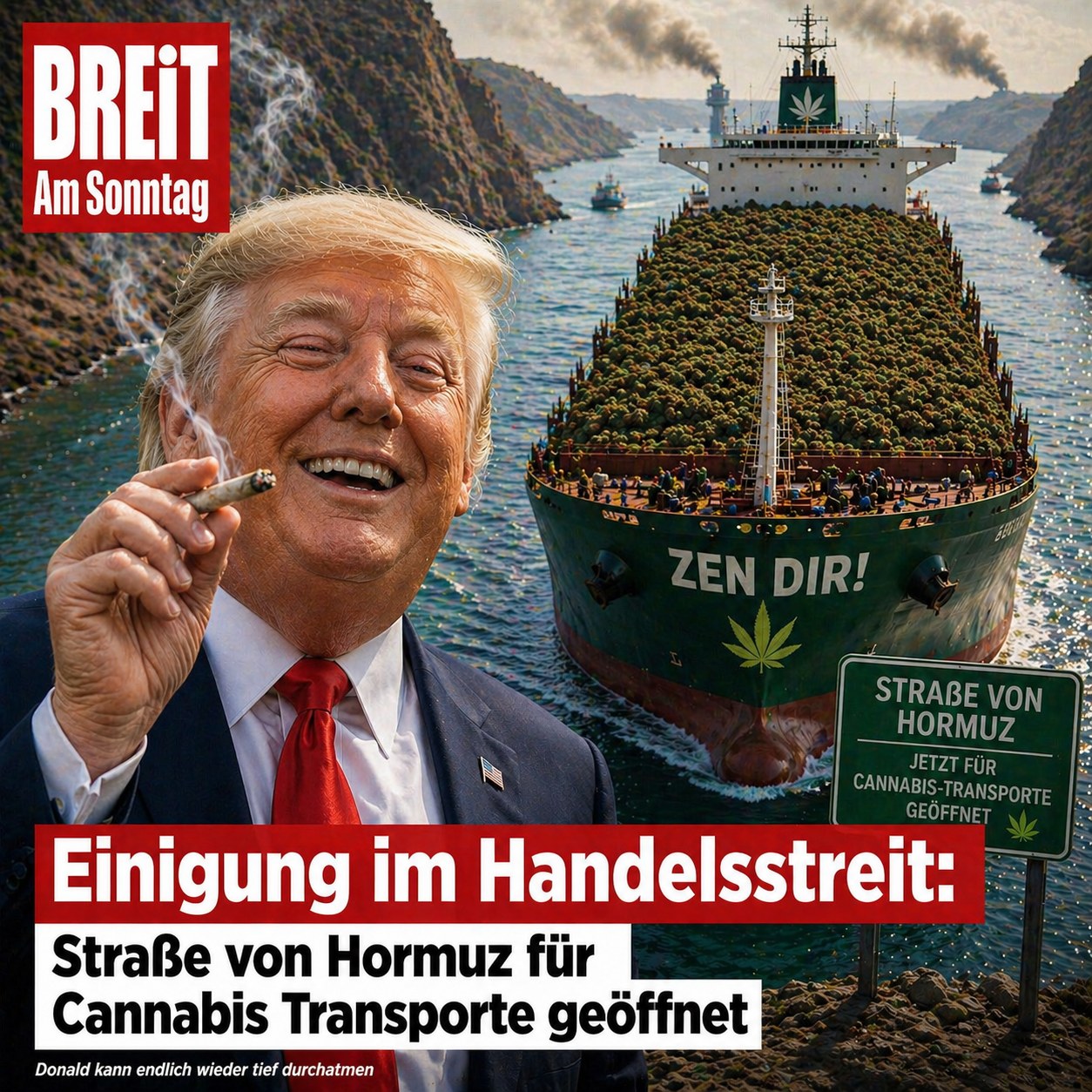 Straße von Hormuz entspannt sich — Vermittler brachten Hanftee